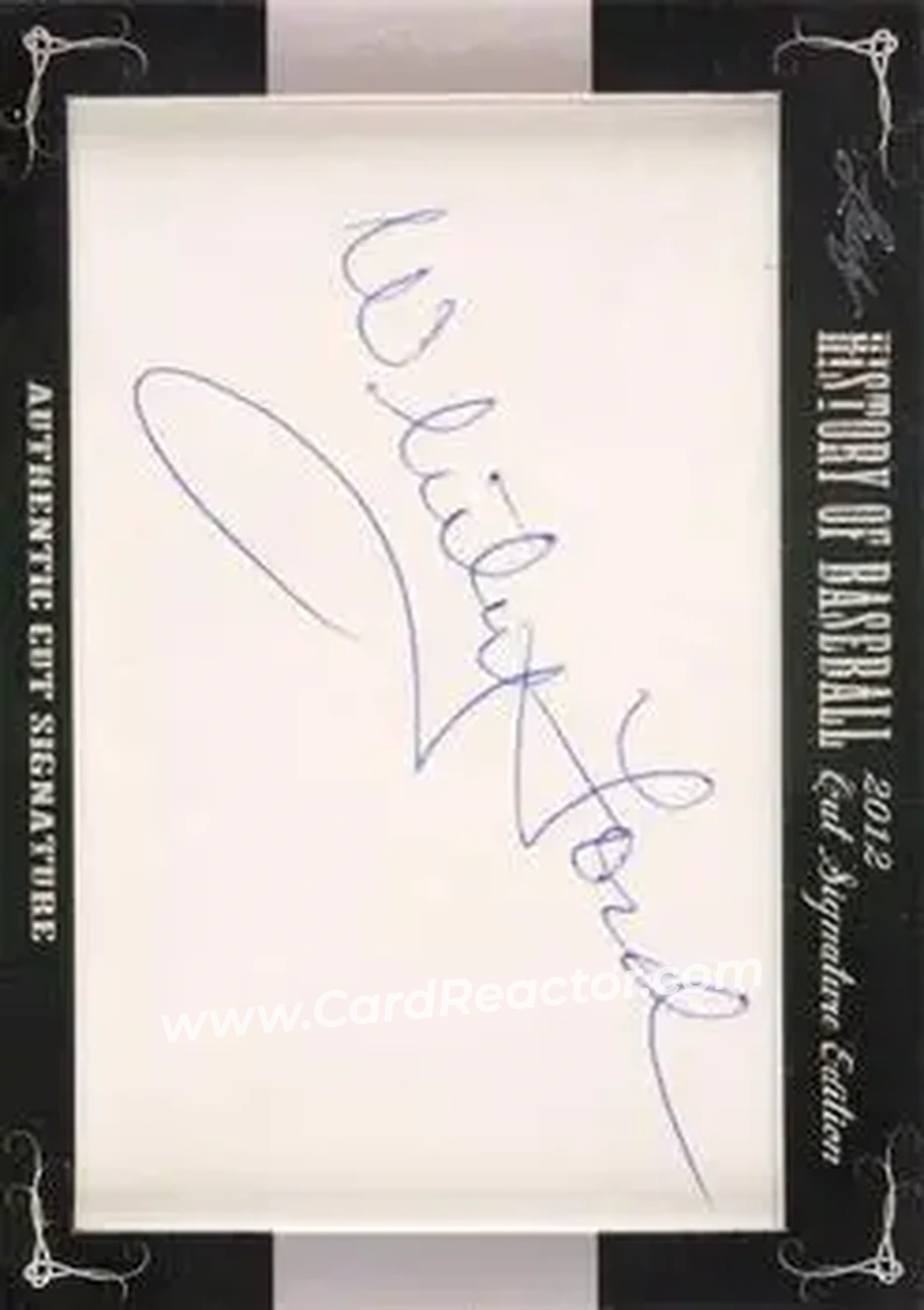 2012 Leaf Cut Signature History of Baseball #NNO - Ed "Whitey" Ford - Front