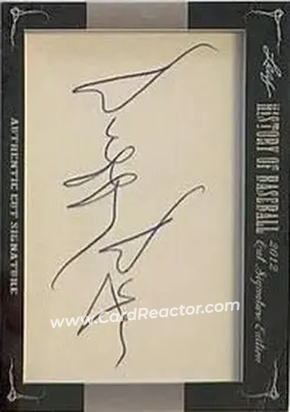 2012 Leaf Cut Signature History of Baseball #NNO - Duffy Dyer - Front