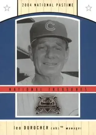 2004 Fleer National Pastime - National Treasures #5NT - Leo Durocher - Chicago Cubs