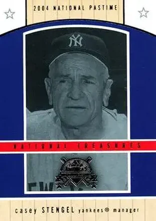 2004 Fleer National Pastime #15NT National Treasures Casey Stengel