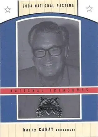 2004 Fleer National Pastime #17NT National Treasures Harry Caray