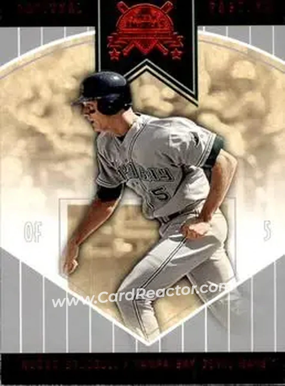 2004 Fleer National Pastime - Red Foil #22 - Rocco Baldelli - Tampa Bay Devil Rays - Front