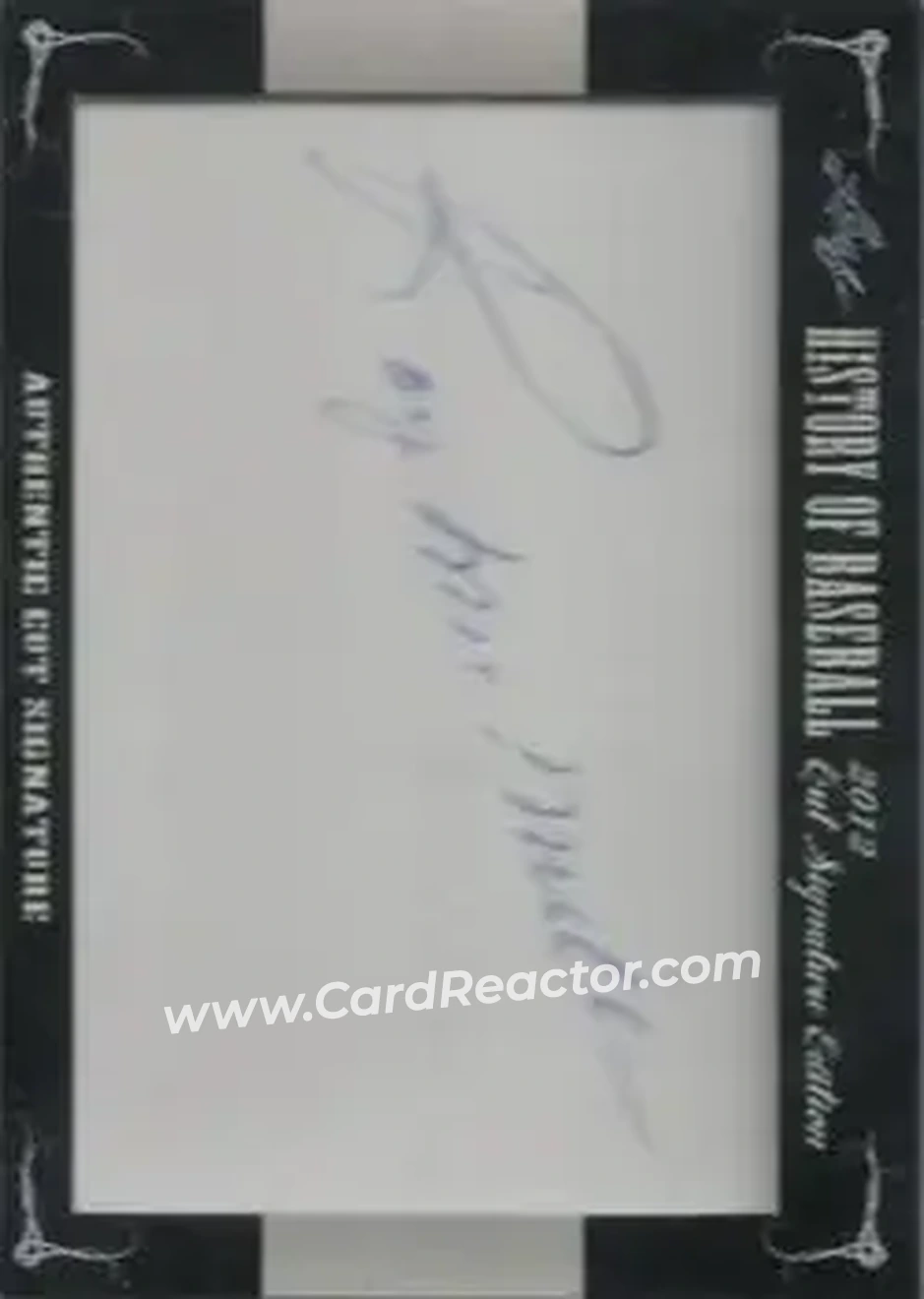 2012 Leaf Cut Signature History of Baseball #NNO - Roy McMillan - Front