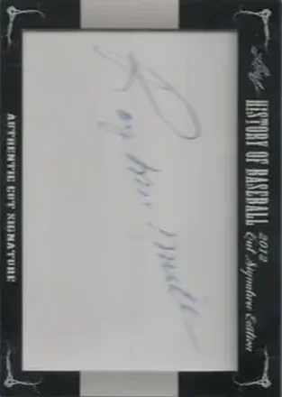 2012 Leaf Cut Signature History of Baseball #NNO - Roy McMillan