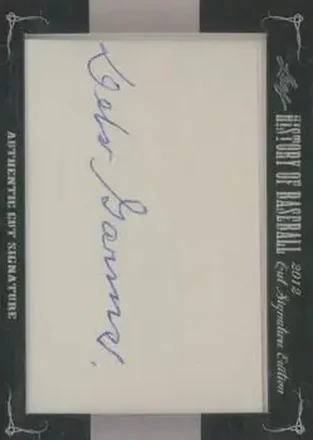 2012 Leaf Cut Signature History of Baseball #NNO - Debs Garms