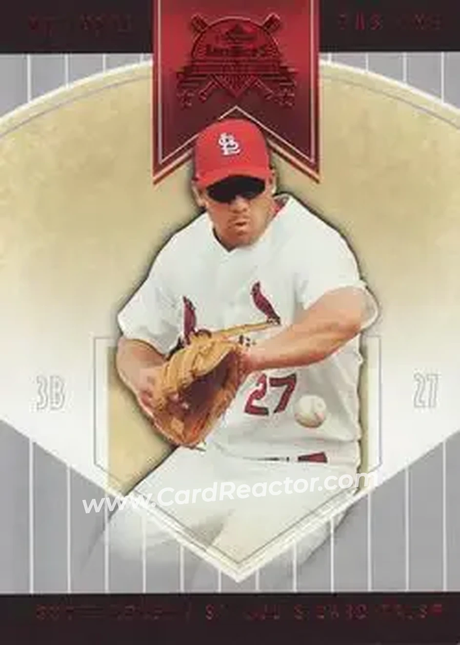 2004 Fleer National Pastime - Red Foil #32 - Scott Rolen - St. Louis Cardinals - Front 2004 Fleer National Pastime - Red Foil #32 - Scott Rolen - St. Louis Cardinals - Front