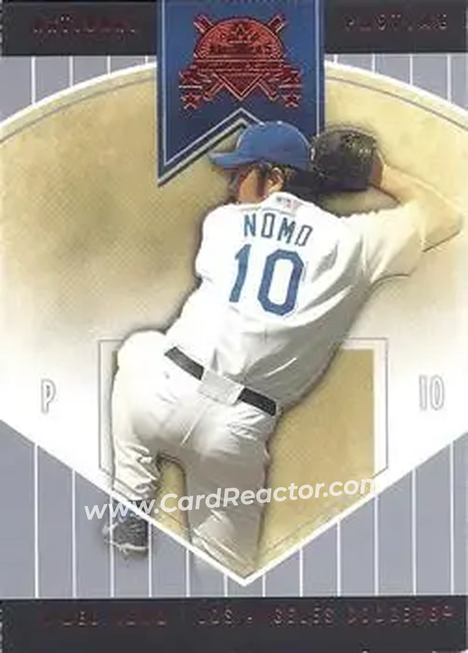2004 Fleer National Pastime - Red Foil #39 - Hideo Nomo - Los Angeles Dodgers - Front 2004 Fleer National Pastime - Red Foil #39 - Hideo Nomo - Los Angeles Dodgers - Front