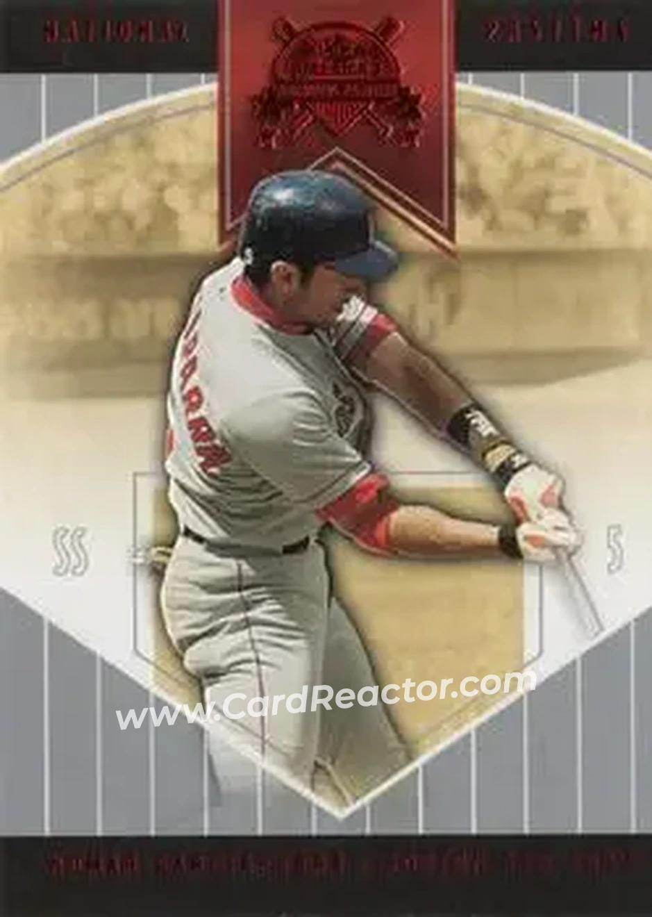 2004 Fleer National Pastime - Red Foil #40 - Nomar Garciaparra - Boston Red Sox - Front 2004 Fleer National Pastime - Red Foil #40 - Nomar Garciaparra - Boston Red Sox - Front