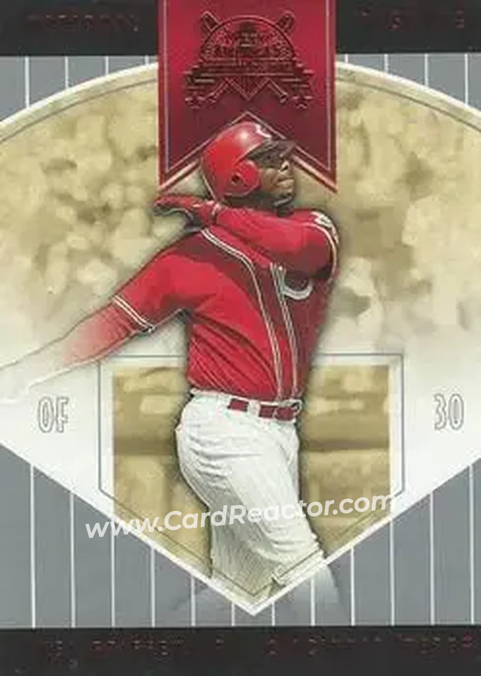 2004 Fleer National Pastime - Red Foil #58 - Ken Griffey Jr. - Cincinnati Reds - Front 2004 Fleer National Pastime - Red Foil #58 - Ken Griffey Jr. - Cincinnati Reds - Front