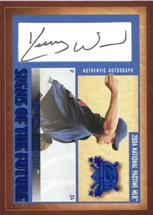 2004 Fleer National Pastime - Signs of the Future Blue #SF-KW - Kerry Wood - Chicago Cubs