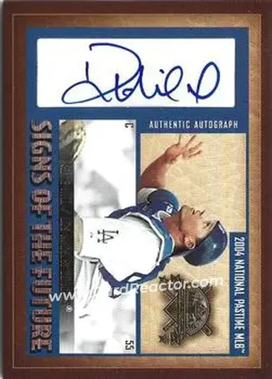 2004 Fleer National Pastime - Signs of the Future Gold #SF-KH - Koyie Hill - Los Angeles Dodgers - Front