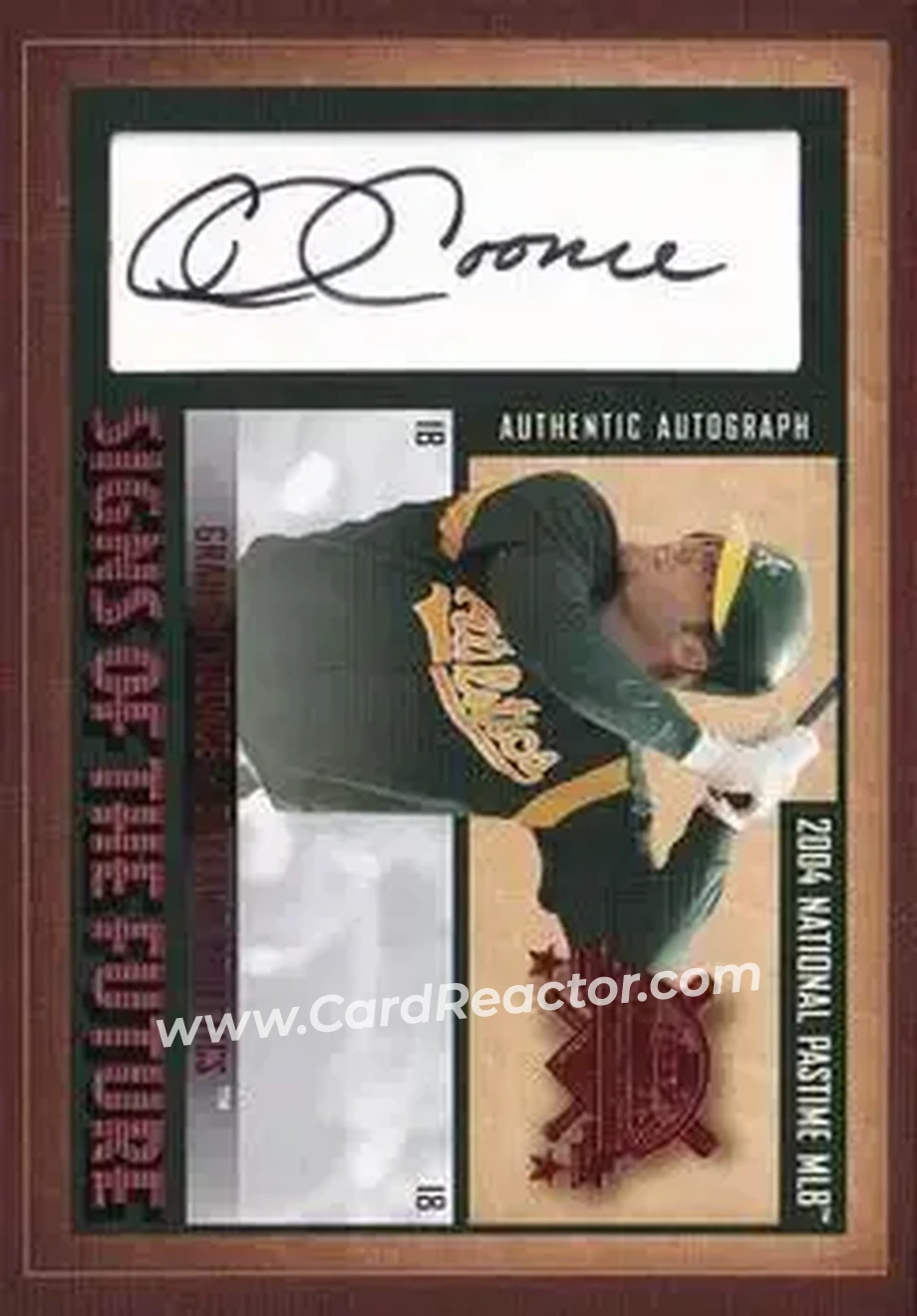 2004 Fleer National Pastime - Signs of the Future Red #SF-GK - Graham Koonce - Oakland Athletics - Front