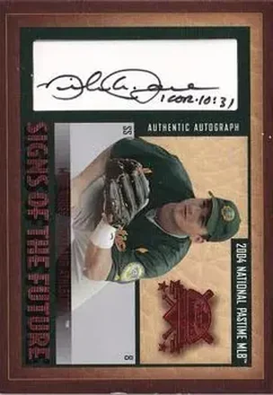2004 Fleer National Pastime - Signs of the Future Red #SF-MR - Mike Rouse - Oakland Athletics