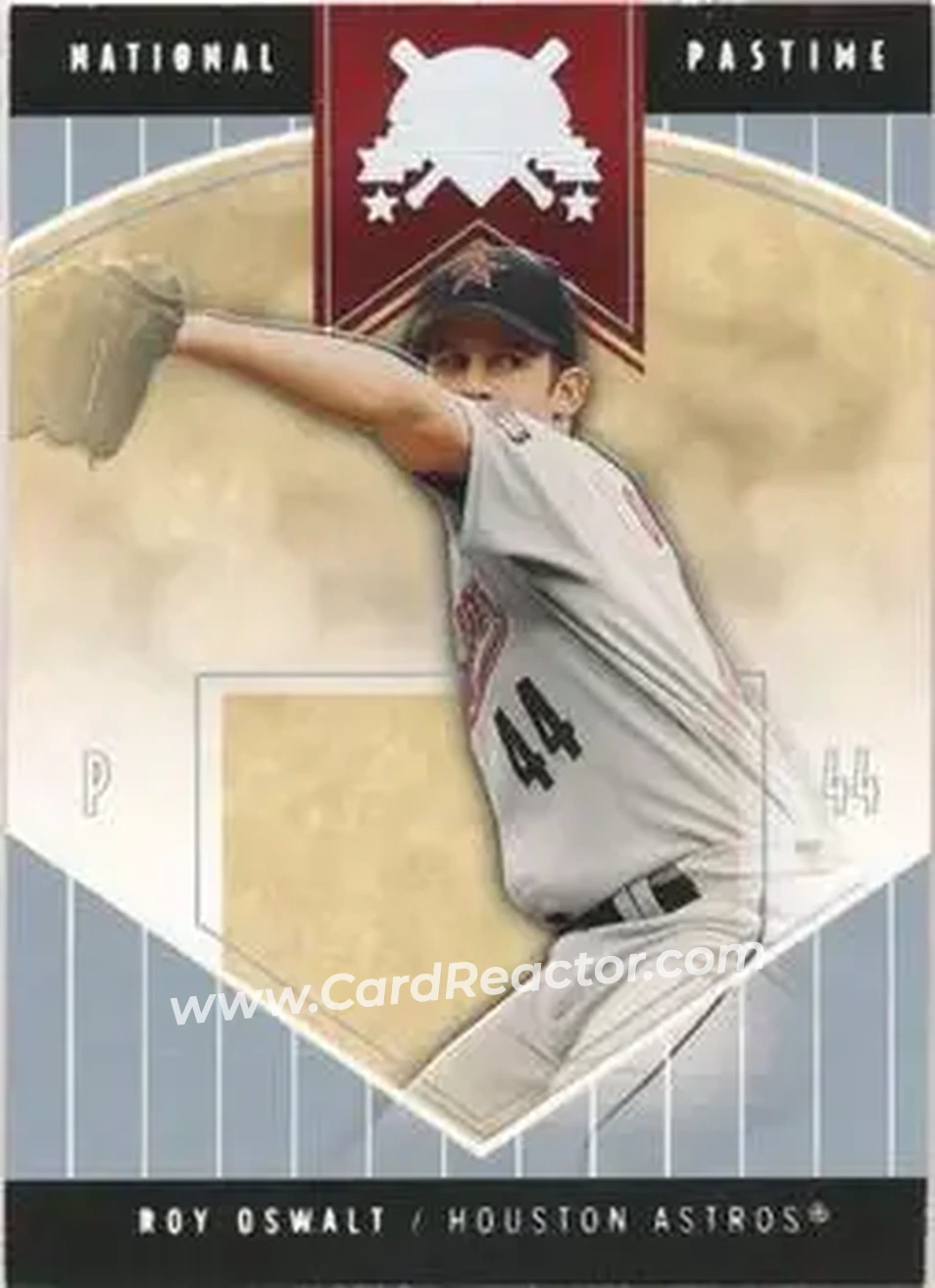 2004 Fleer National Pastime - White Foil #23 - Roy Oswalt - Houston Astros - Front 2004 Fleer National Pastime - White Foil #23 - Roy Oswalt - Houston Astros - Front