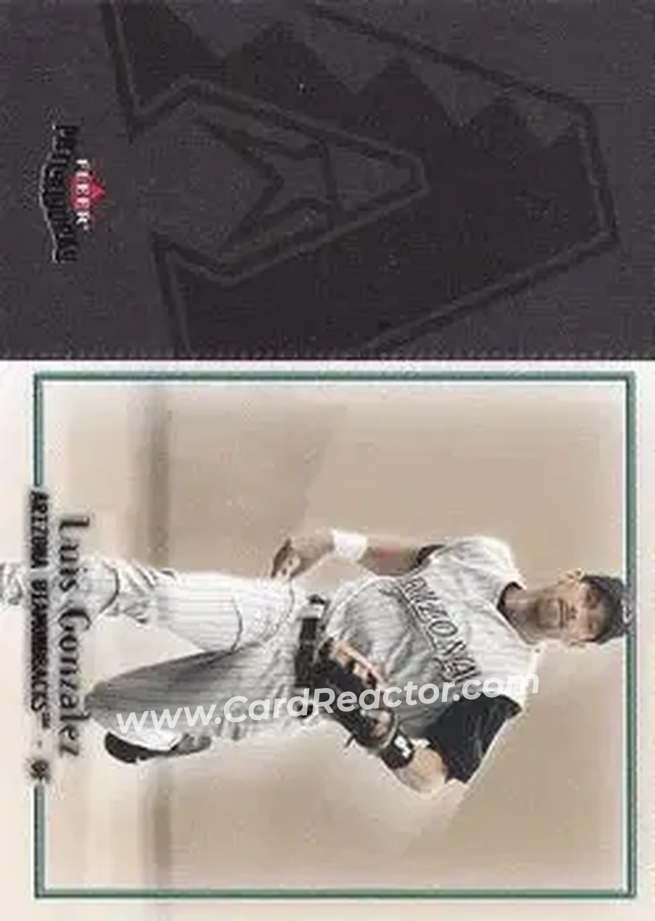 2004 Fleer Patchworks #22 - Luis Gonzalez - Arizona Diamondbacks - Front 2004 Fleer Patchworks #22 - Luis Gonzalez - Arizona Diamondbacks - Front