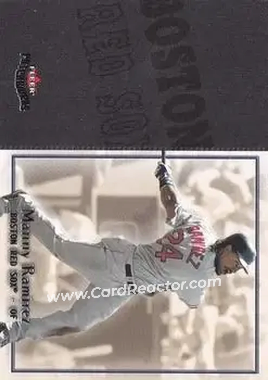 2004 Fleer Patchworks #42 - Manny Ramirez - Boston Red Sox - Front 2004 Fleer Patchworks #42 - Manny Ramirez - Boston Red Sox - Front