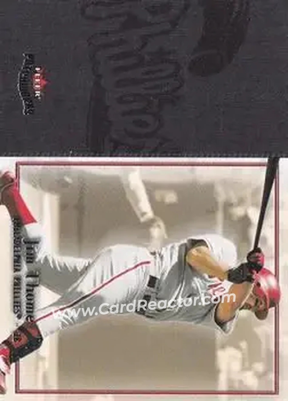 2004 Fleer Patchworks #50 - Jim Thome - Philadelphia Phillies - Front 2004 Fleer Patchworks #50 - Jim Thome - Philadelphia Phillies - Front