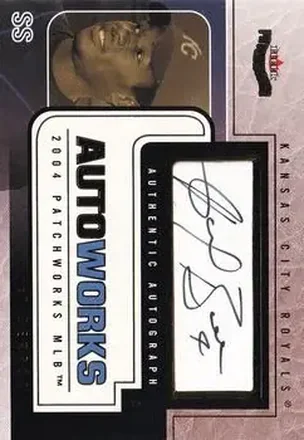 2004 Fleer Patchworks - Autoworks Black #AW-AB - Angel Berroa - Kansas City Royals
