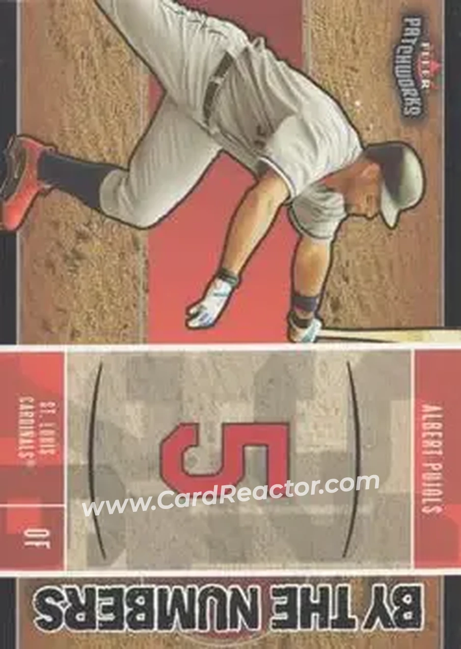 2004 Fleer Patchworks - By the Numbers #1BN - Albert Pujols - St. Louis Cardinals - Front