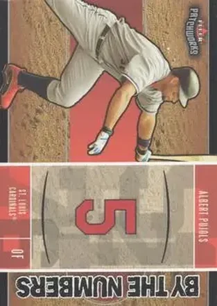 2004 Fleer Patchworks - By the Numbers #1BN - Albert Pujols - St. Louis Cardinals