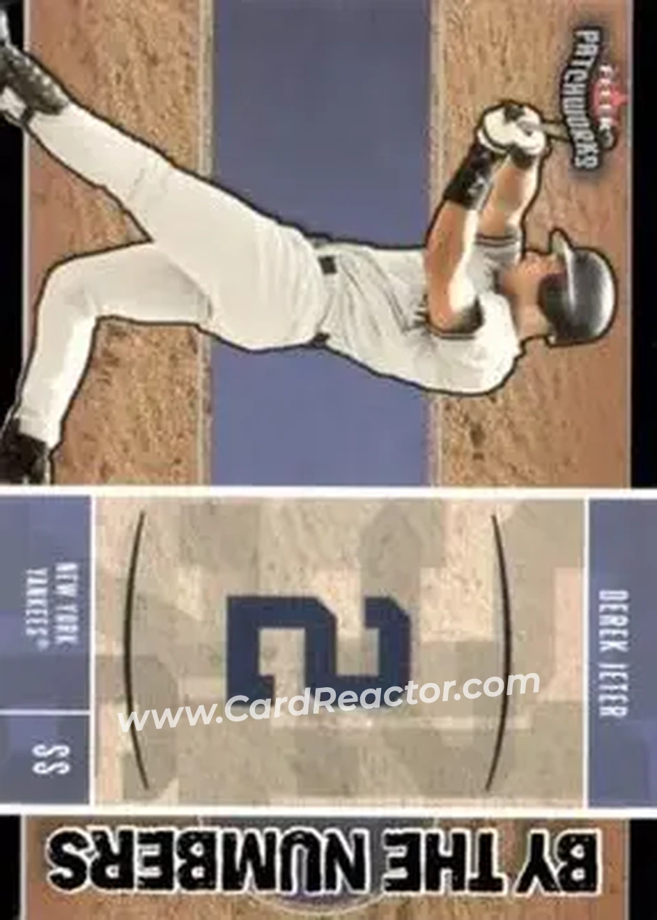 2004 Fleer Patchworks - By the Numbers #2BN - Derek Jeter - New York Yankees - Front
