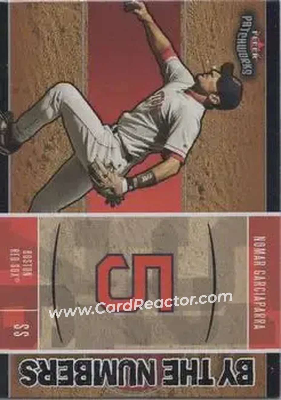2004 Fleer Patchworks - By the Numbers #4BN - Nomar Garciaparra - Boston Red Sox - Front
