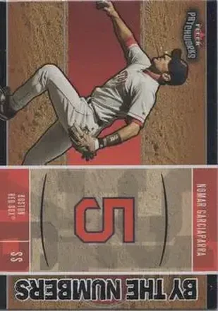 2004 Fleer Patchworks - By the Numbers #4BN - Nomar Garciaparra - Boston Red Sox