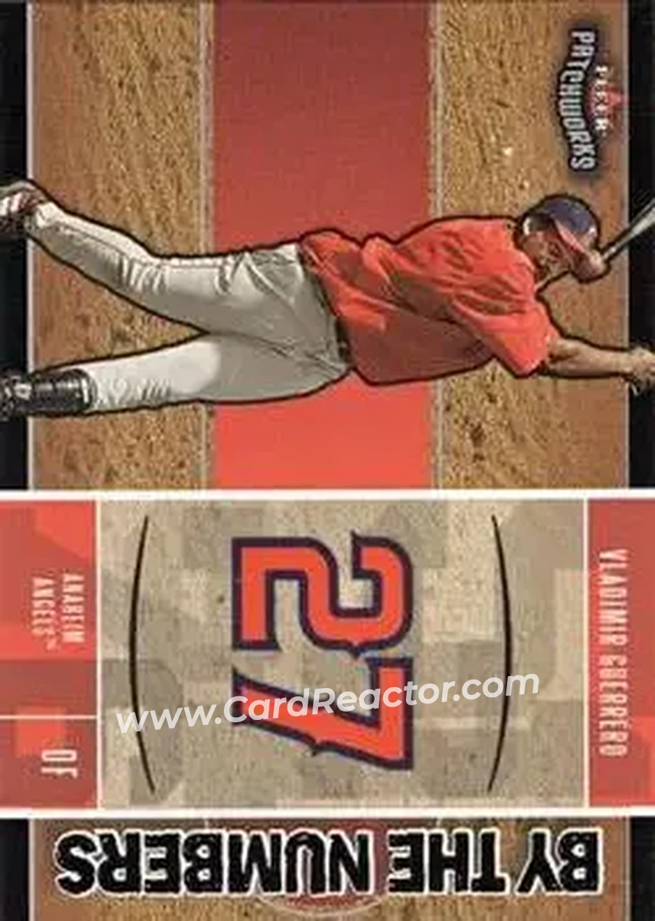 2004 Fleer Patchworks - By the Numbers #8BN - Vladimir Guerrero - Anaheim Angels - Front