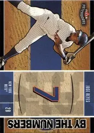 2004 Fleer Patchworks - By the Numbers #9BN - Jose Reyes - New York Mets