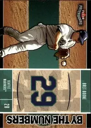 2004 Fleer Patchworks - By the Numbers #10BN - Bret Boone - Seattle Mariners
