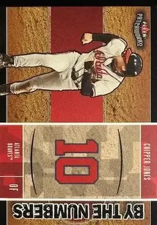 2004 Fleer Patchworks - By the Numbers #13BN - Chipper Jones - Atlanta Braves