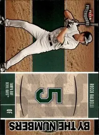 2004 Fleer Patchworks - By the Numbers #15BN - Rocco Baldelli - Tampa Bay Devil Rays
