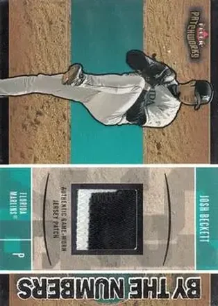 2004 Fleer Patchworks - By the Numbers Patch #BN/JB - Josh Beckett - Florida Marlins