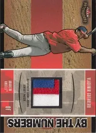 2004 Fleer Patchworks - By the Numbers Patch #BN/VG - Vladimir Guerrero - Anaheim Angels