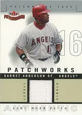 2004 Fleer Patchworks - Game Used Level 1 #PW-GA - Garret Anderson - Anaheim Angels