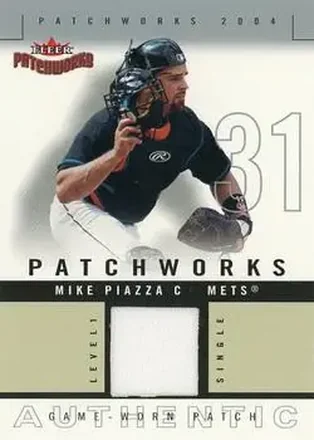 2004 Fleer Patchworks - Game Used Level 1 #PW-MP1 - Mike Piazza - New York Mets