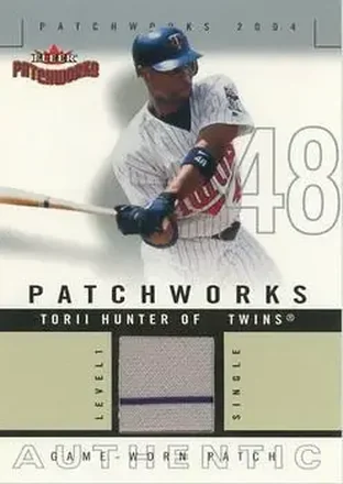 2004 Fleer Patchworks - Game Used Level 1 #PW-TH - Torii Hunter - Minnesota Twins