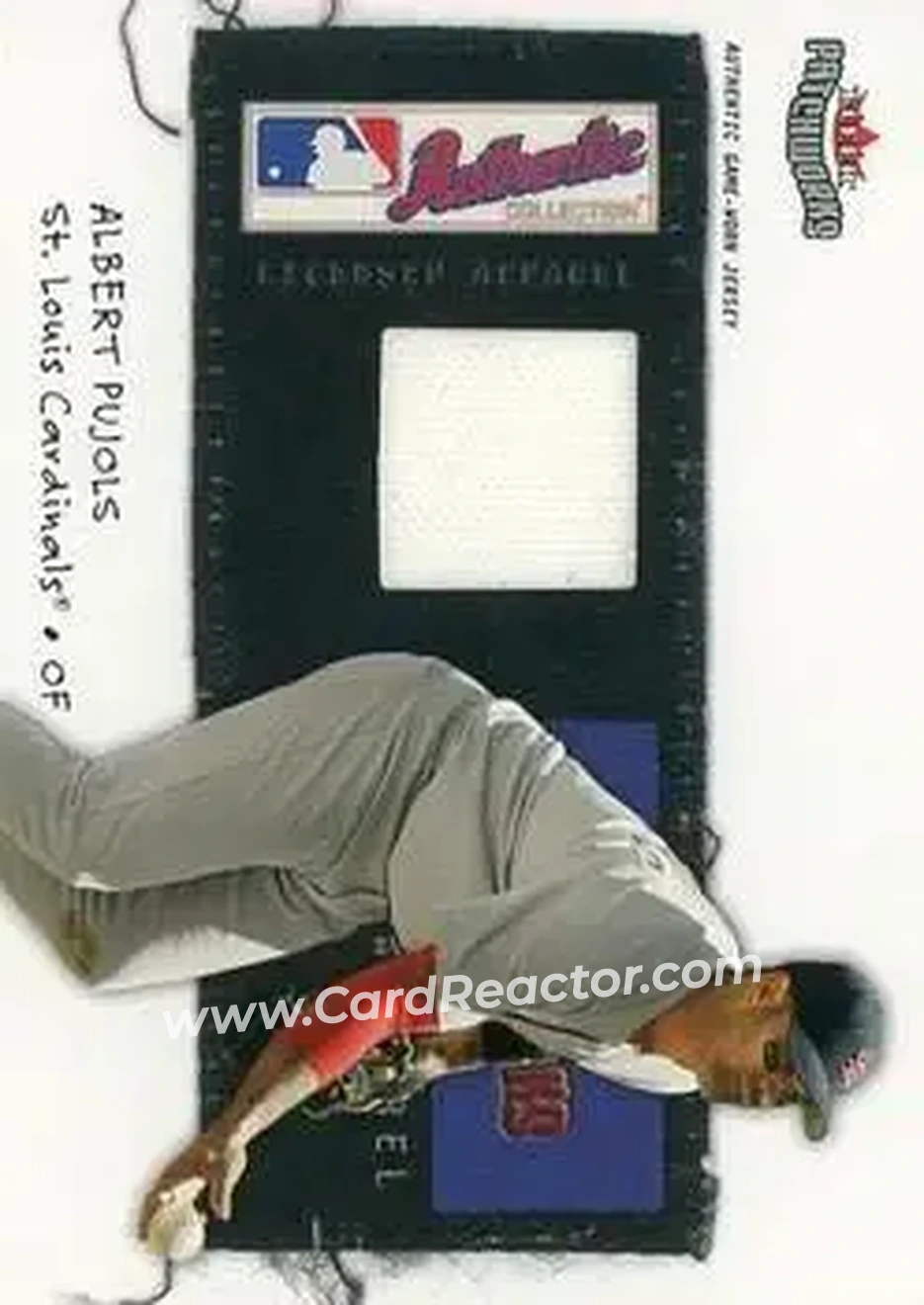2004 Fleer Patchworks - Licensed Apparel #LA-AP - Albert Pujols - St. Louis Cardinals - Front