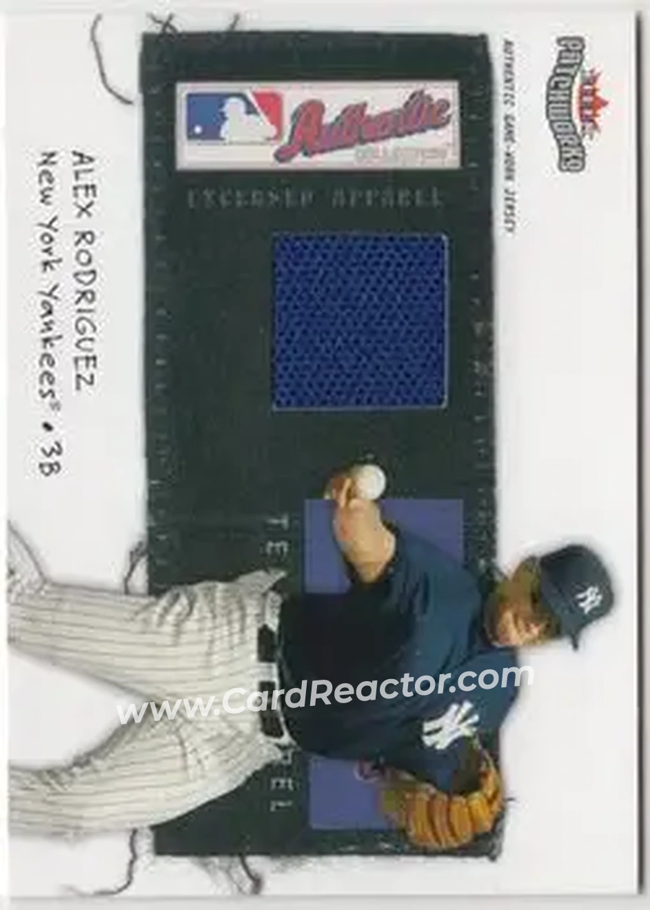 2004 Fleer Patchworks - Licensed Apparel #LA-AR - Alex Rodriguez - New York Yankees - Front