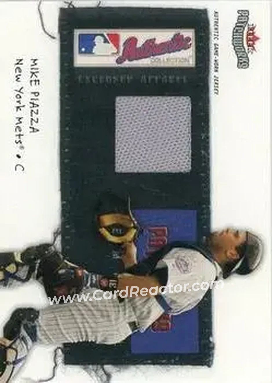 2004 Fleer Patchworks - Licensed Apparel #LA-MP1 - Mike Piazza - New York Mets - Front