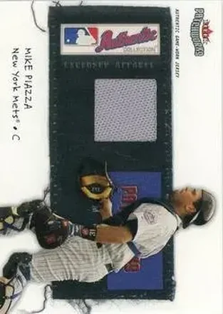 2004 Fleer Patchworks - Licensed Apparel #LA-MP1 - Mike Piazza - New York Mets