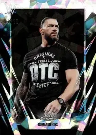 2026 Topps Chrome Sapphire Edition WWE - Black #18 - Roman Reigns