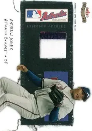 2004 Fleer Patchworks - Licensed Apparel Team Name #LA-AJ - Andruw Jones - Atlanta Braves