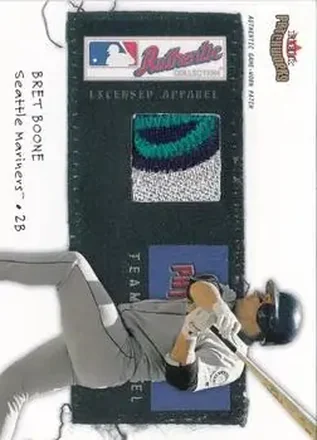2004 Fleer Patchworks - Licensed Apparel Team Name #LA-BB - Bret Boone - Seattle Mariners
