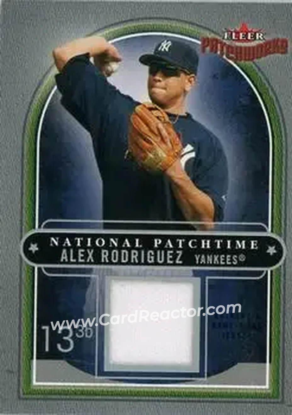 2004 Fleer Patchworks - National Patchtime #NP/AR - Alex Rodriguez - New York Yankees - Front