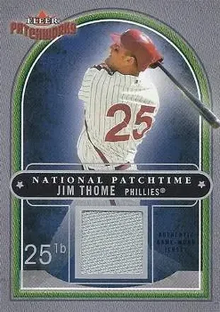 2004 Fleer Patchworks - National Patchtime #NP/JT - Jim Thome - Philadelphia Phillies
