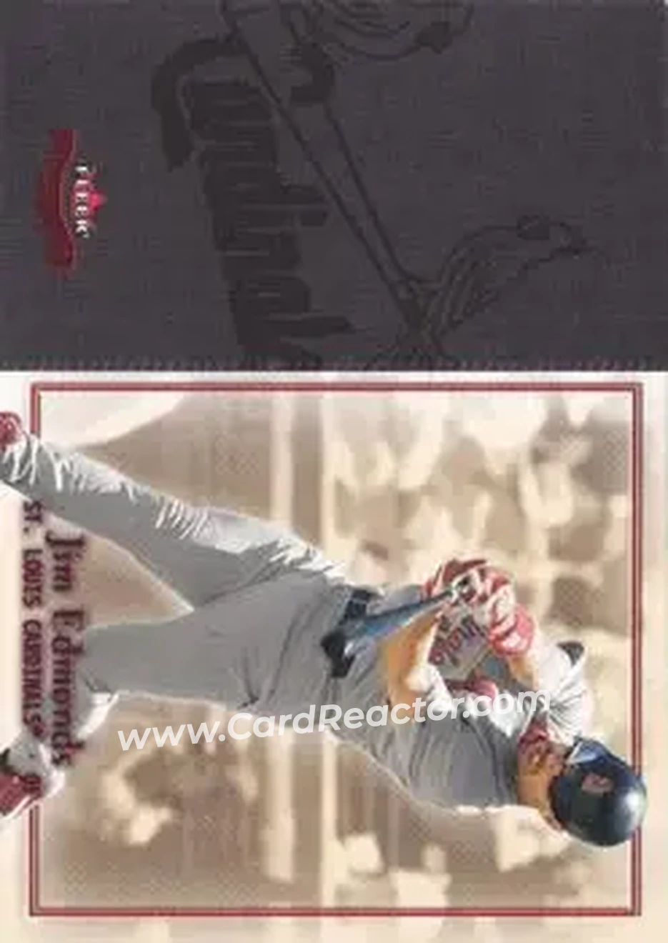 2004 Fleer Patchworks - Star Rubies #43 - Jim Edmonds - St. Louis Cardinals - Front