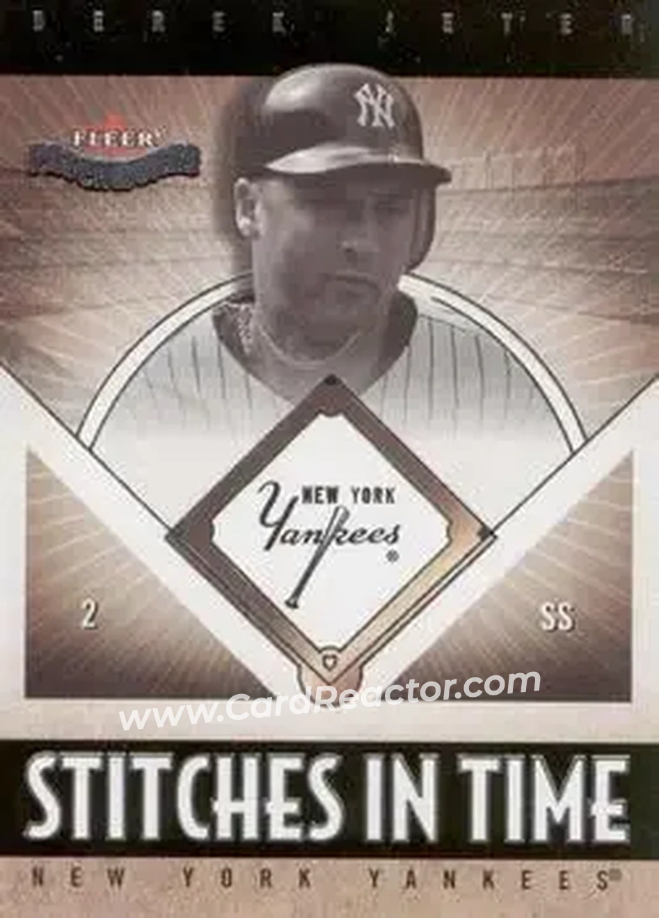 2004 Fleer Patchworks - Stitches in Time #3 ST - Derek Jeter - New York Yankees - Front