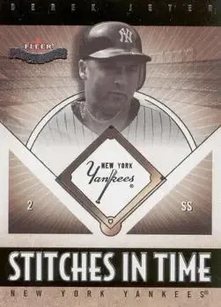 2004 Fleer Patchworks - Stitches in Time #3 ST - Derek Jeter - New York Yankees