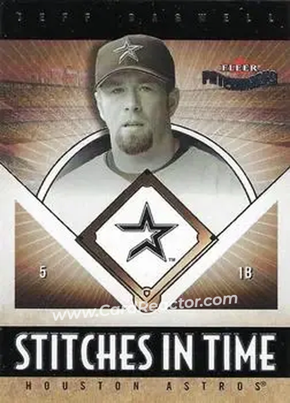 2004 Fleer Patchworks - Stitches in Time #9 ST - Jeff Bagwell - Houston Astros - Front 2004 Fleer Patchworks - Stitches in Time #9 ST - Jeff Bagwell - Houston Astros - Front